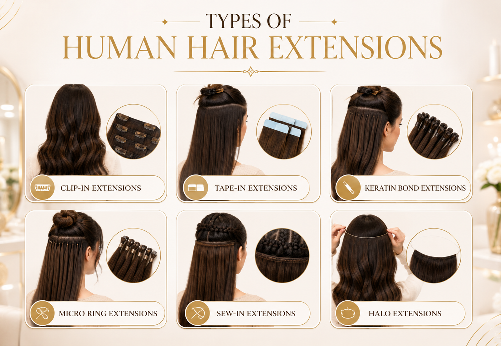 Human hair extensions near me